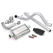 Load image into Gallery viewer, Banks Power Banks Power 07-11 Jeep 3.8L Wrangler - 2dr Monster Exhaust System - SS Single Exhaust w/ Black Tip GBE51321-B