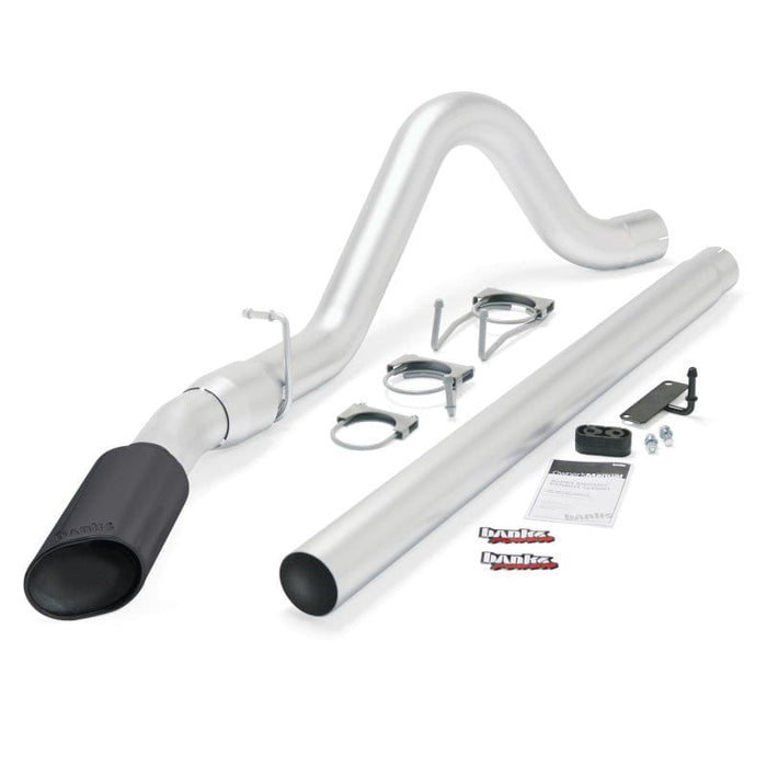 Banks Power Banks Power 08-10 Ford 6.4 ECSB/CCSB (SWB) Monster Exhaust System - SS Single Exhaust w/ Black Tip GBE49780-B