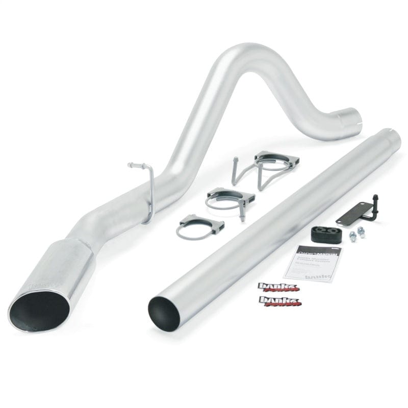 Banks Power Banks Power 08-10 Ford 6.4L ECSB/CCSB (SWB) Monster Exhaust System - SS Single Exhaust w/ Chrome Tip GBE49780