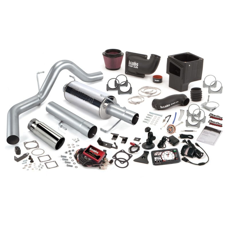 Banks Power Banks Power 10-13 Dodge 6.7L CCLB Monster Exhaust System - SS Single Exhaust w/ Chrome Tip GBE49774