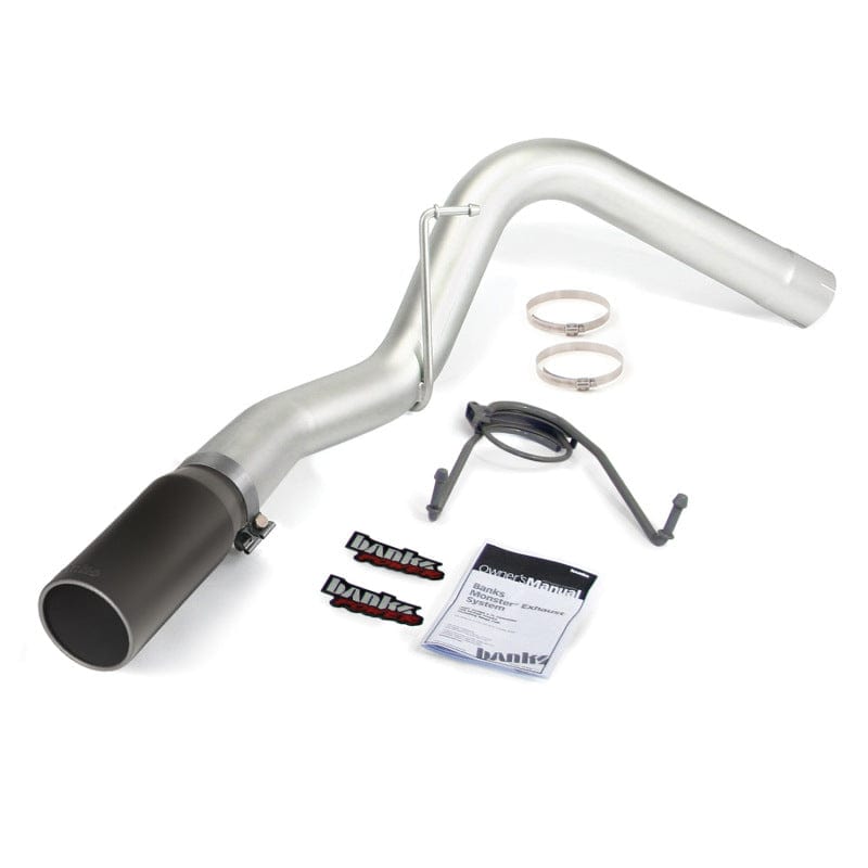 Banks Power Banks Power 14-15 Dodge Ram 6.7L CCSB Monster Exhaust System - SS Single Exhaust w/ Black Tip GBE49775-B