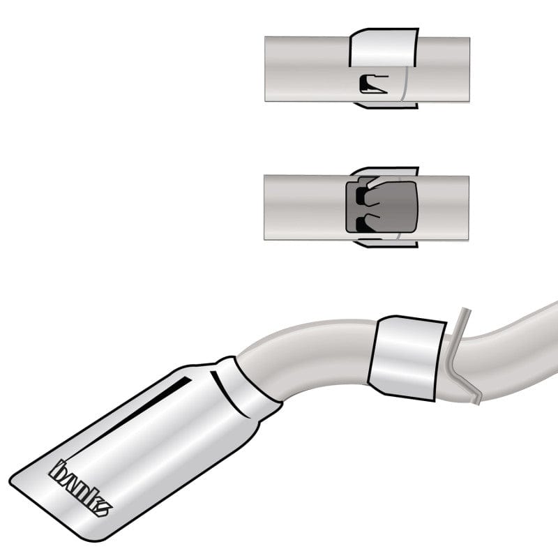 Banks Power Banks Power 17+ GM Duramax L5P 2500/3500 Monster Exhaust System - SS Single Exhaust w/ Black Tip GBE48947-B