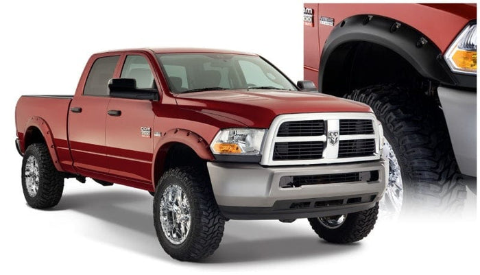 Bushwacker Bushwacker 10-18 Dodge Ram 2500 Fleetside Pocket Style Flares 4pc 76.3/98.3in Bed - Black BUS50919-02