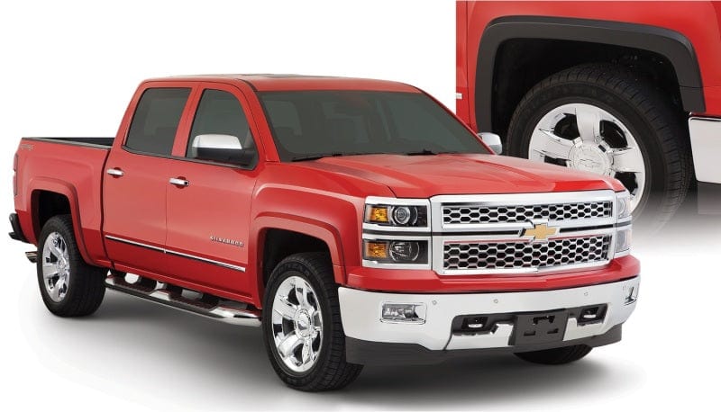 Bushwacker Bushwacker 16-18 Chevy Silverado 1500 Fleetside OE Style Flares - 4 pc 69.3/78.8/97.8in Bed - Black BUS40956-34