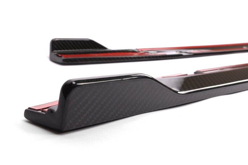 Dinan Carbon Fiber Side Skirts - Set fits BMW M3 / 2021-2026 BMW M3 / 2022-2026 BMW M3 Competition xDrive
