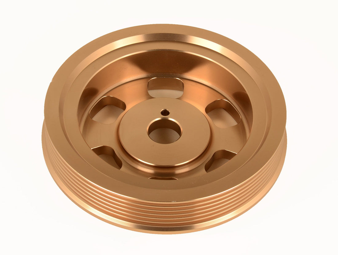 TR Lightweight Crankshaft Pulley for 2012-2024 Subaru WRX / 2011-2024 Forester / 2019-2024 Ascent / 2013-2024 BRZ / Legacy / Outback / Crosstrek / 2013-2016 Scion FR-S / 2017-2020 Toyota 86 / 2022-2024 GR86