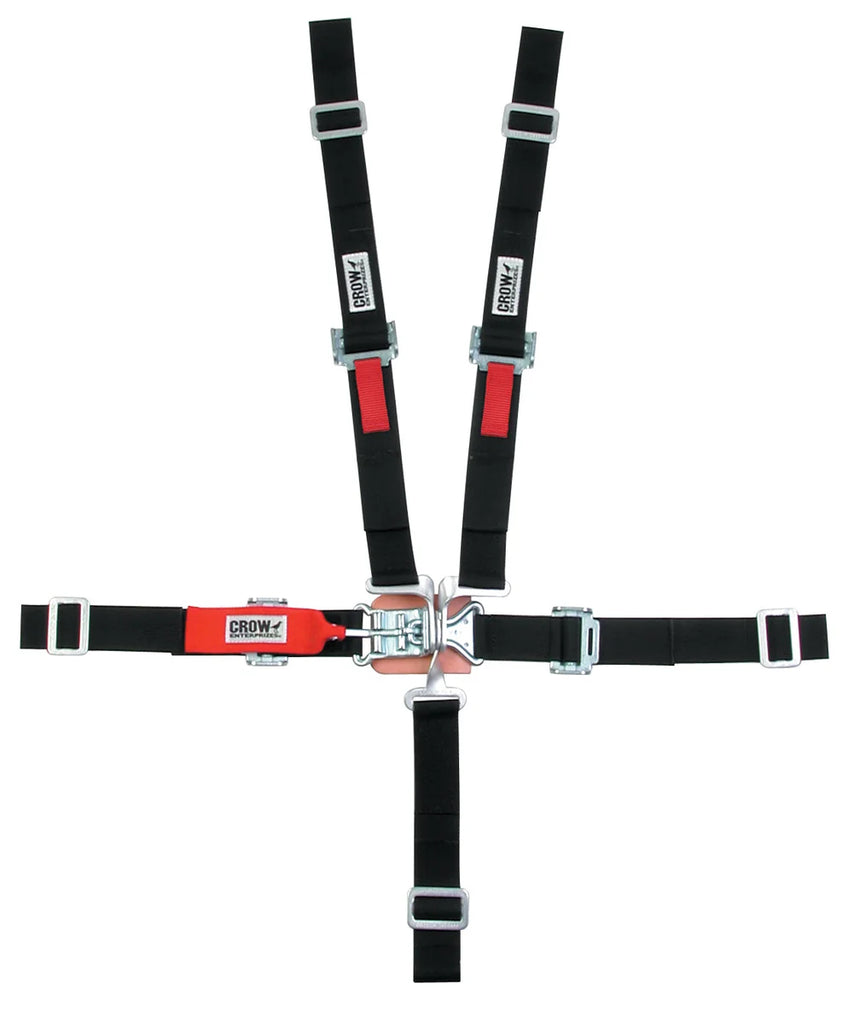 crow safety 5 Point L&L 2in Lap Belt Pull Down Black SFI16.2 11184