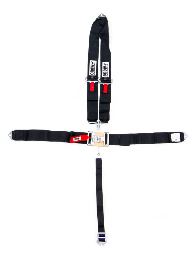 crow safety 5-Pt Harness Big Latch Blk Bolt In V Type 11084A