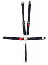 Load image into Gallery viewer, crow safety 5-Pt Harness Big Latch Blk Hans Bolt In Pull Do 11064DB