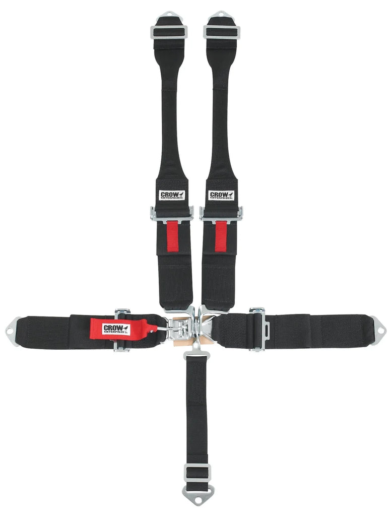 crow safety 5-Pt Harness Small Latch Blk Hans Bolt In Blk Har 11004B-DB