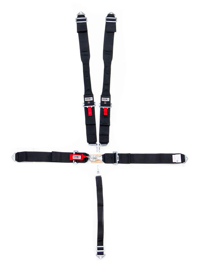 crow safety 5-Pt Harness Small Latch Blk Hans Bolt In Pull Do 11004DB