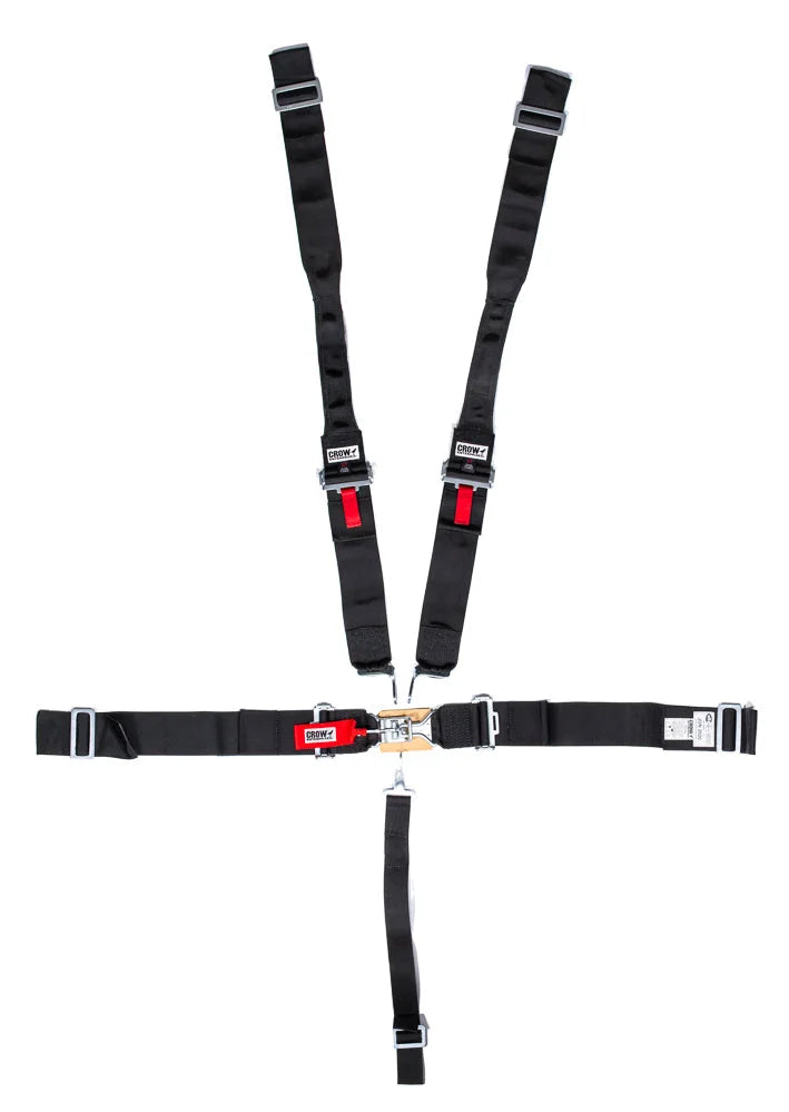 crow safety 5-Pt Harness Small Latch Blk Hans Wrap Around Pul 11014DB