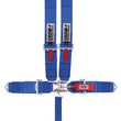 Load image into Gallery viewer, crow safety 5-Pt Harness Small Latch Blu Bolt in Blk Hardware 11003B