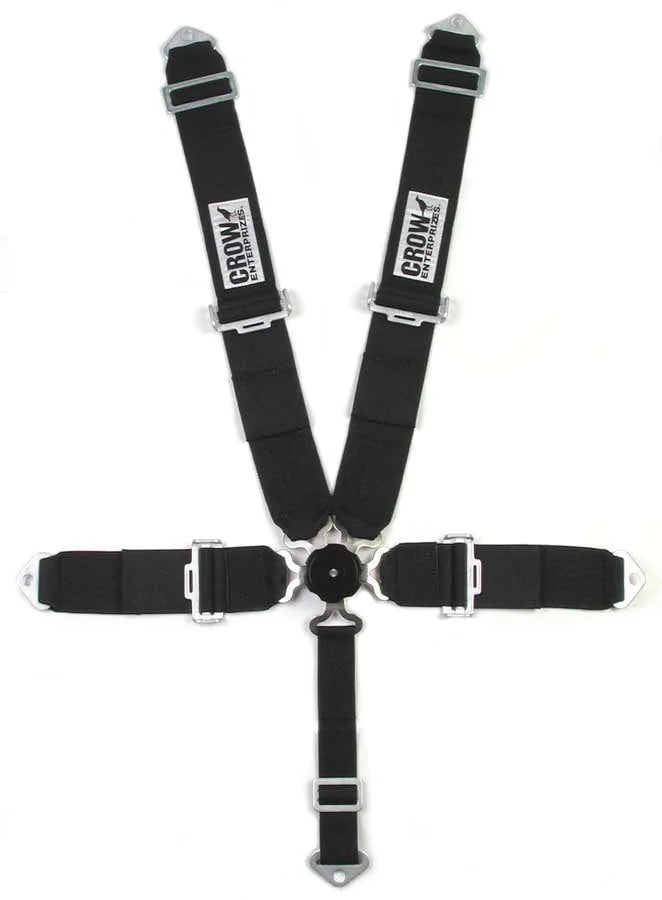 crow safety 5-Way  Kam Lock  3in 50in Lap Belt Black 11104