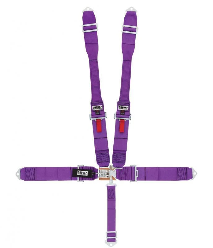 crow safety 5-Way L&L 52in Lap Belt- Indiv Dog Bone  Harness 11005DB