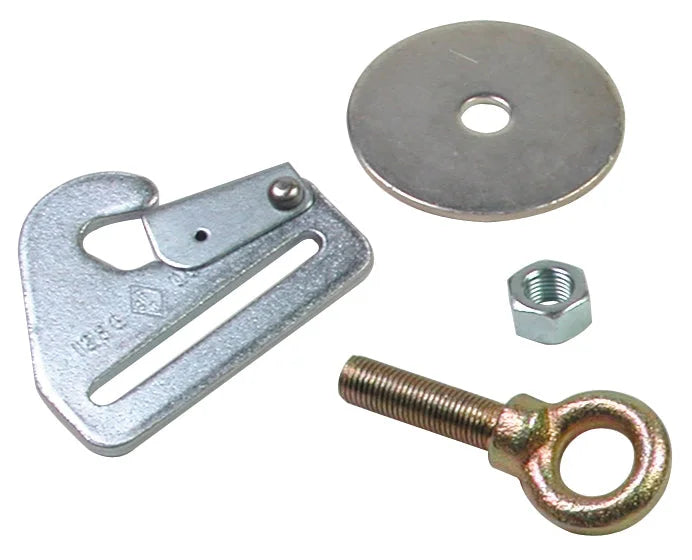 crow safety Eye Bolt Nut And Washer W/ Floor Mount Snap 11546