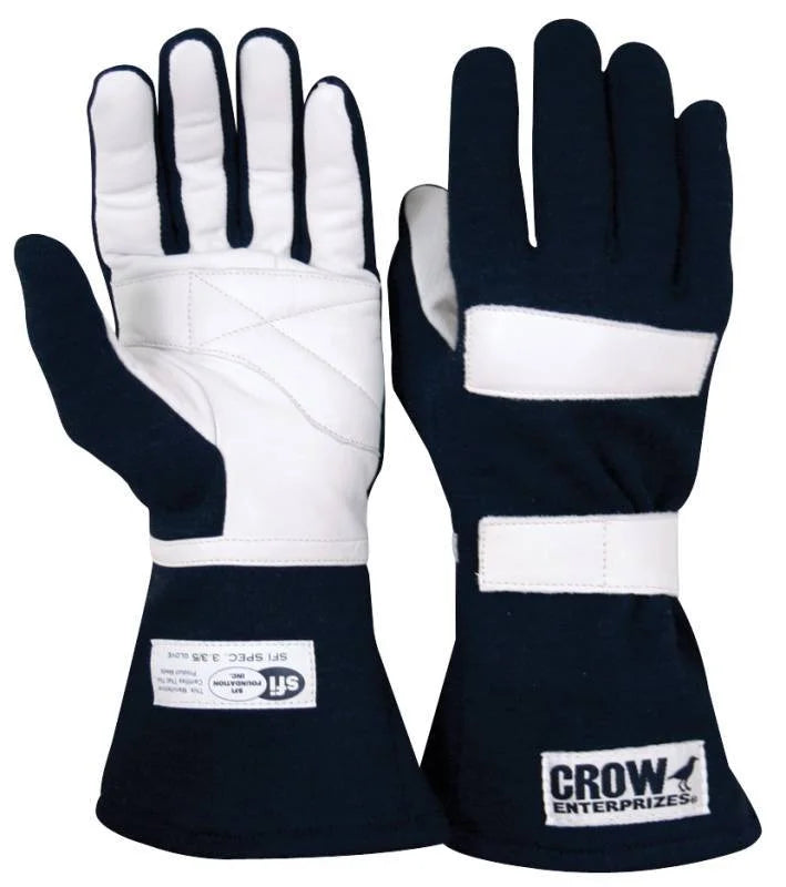 crow safety Junior Driving Gloves Black Large SFI-3.3/5 11684