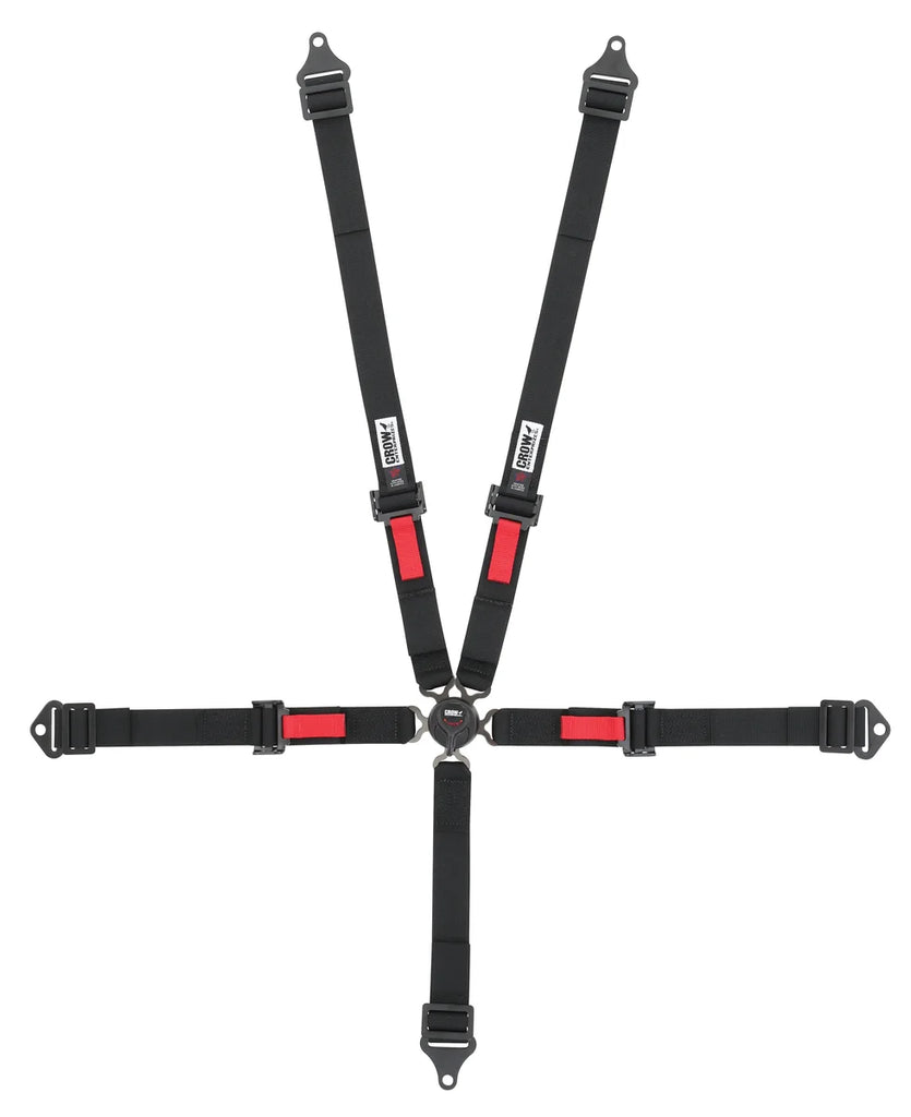 crow safety Kam Lock 2in Belts Black Pull-Up Bolt In Or Wrap 11174AB