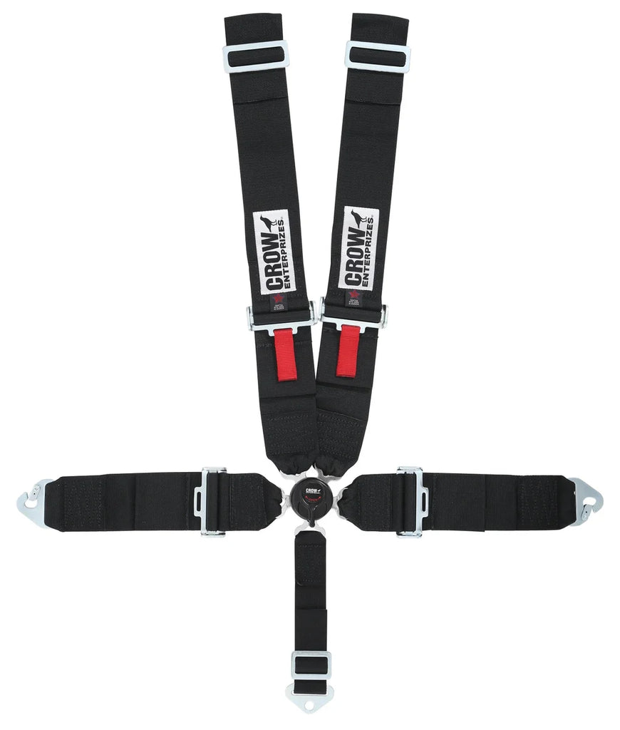 crow safety Kam Lock Lap Belt 5-Way Black Floor Mount 11144