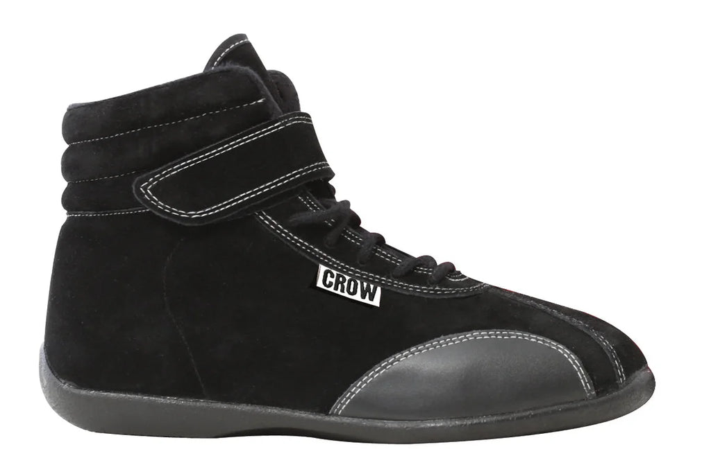 crow safety Mid Top Shoes Black Size 3 22030BK