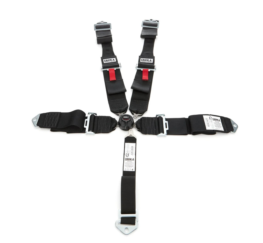 crow safety Seat Belts 5 Way Kam Blk Lock 52in Lap PD DB 11104DB