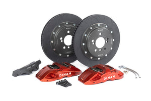 Dinan Front Big Brake Kit - 370x32mm 4 Piston - Red fits 2016-2021 BMW M2 / 2015-2018 BMW M3 / 2015-2020 BMW M4