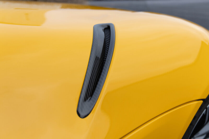 Dinan Carbon Fiber Side Hood Vent Covers - Set fits Toyota GR / 2021-2022 Toyota GR Supra A91 Edition / 2020-2026 Toyota GR Supra