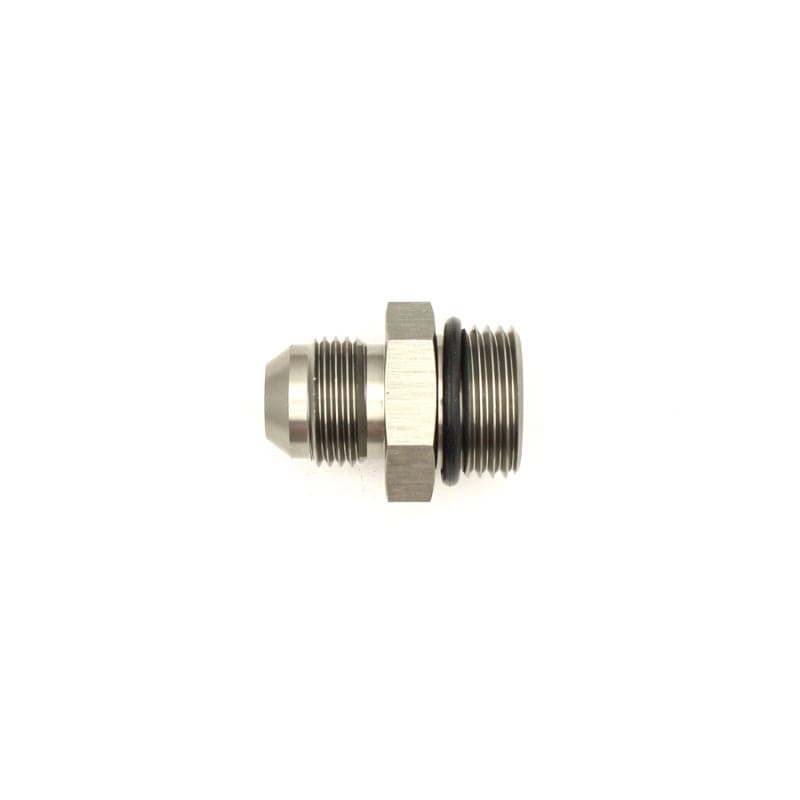 DeatschWerks DeatschWerks 10AN ORB Male to 8AN Male Flare Adapter (Incl O-Ring) - Anodized Matte Black DWK6-02-0406-B