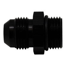 Load image into Gallery viewer, DeatschWerks DeatschWerks 8AN ORB Male to 8AN Male Flare Adapter (Incl O-Ring) - Anodized Matte Black DWK6-02-0402-B