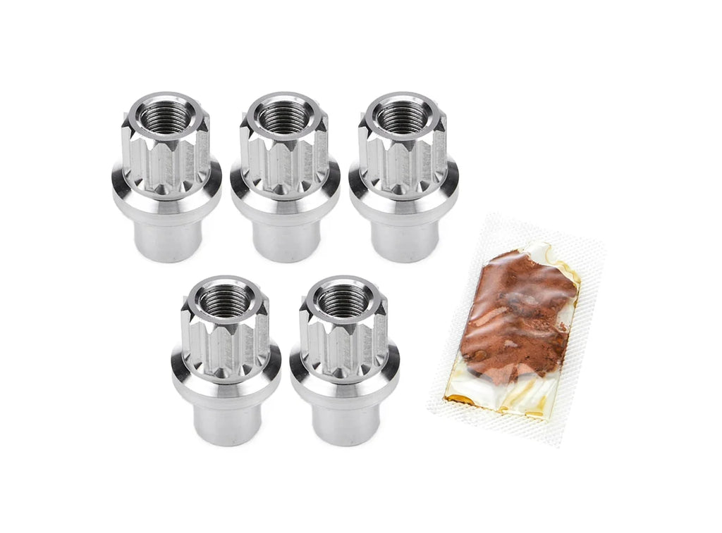 drag race solutions Billet Aluminum 12pt Lug Nuts 1/2 5pk 7305-500P