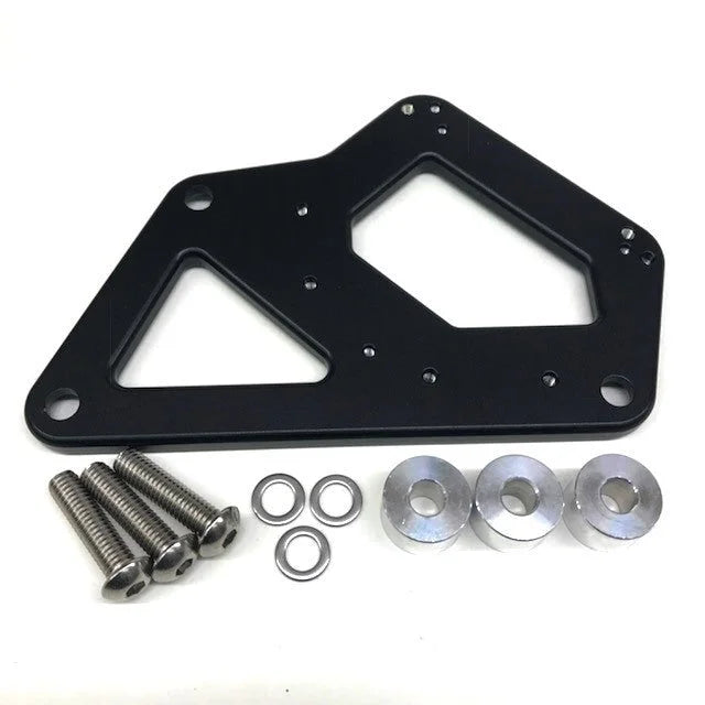drag race solutions Cylinder Head Coil Mount Bracket - BBC Black 6600-300B