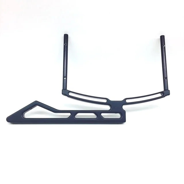 drag race solutions Dial Board Bracket - Angled Tray - Black 6001-001B