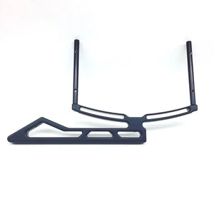drag race solutions Dial Board Bracket - Angled Tray - Black 6001-001B