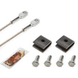 Load image into Gallery viewer, drag race solutions Mild Stl Weld On Tether Kit Collector Tethers 4040-WMS-BLK