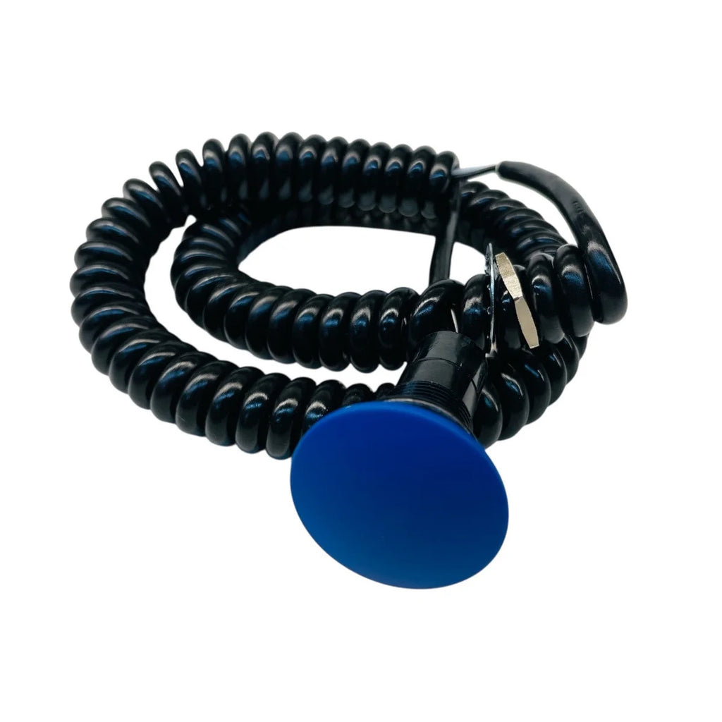 drag race solutions Shredder Transbrake Button w/Cord - Blue