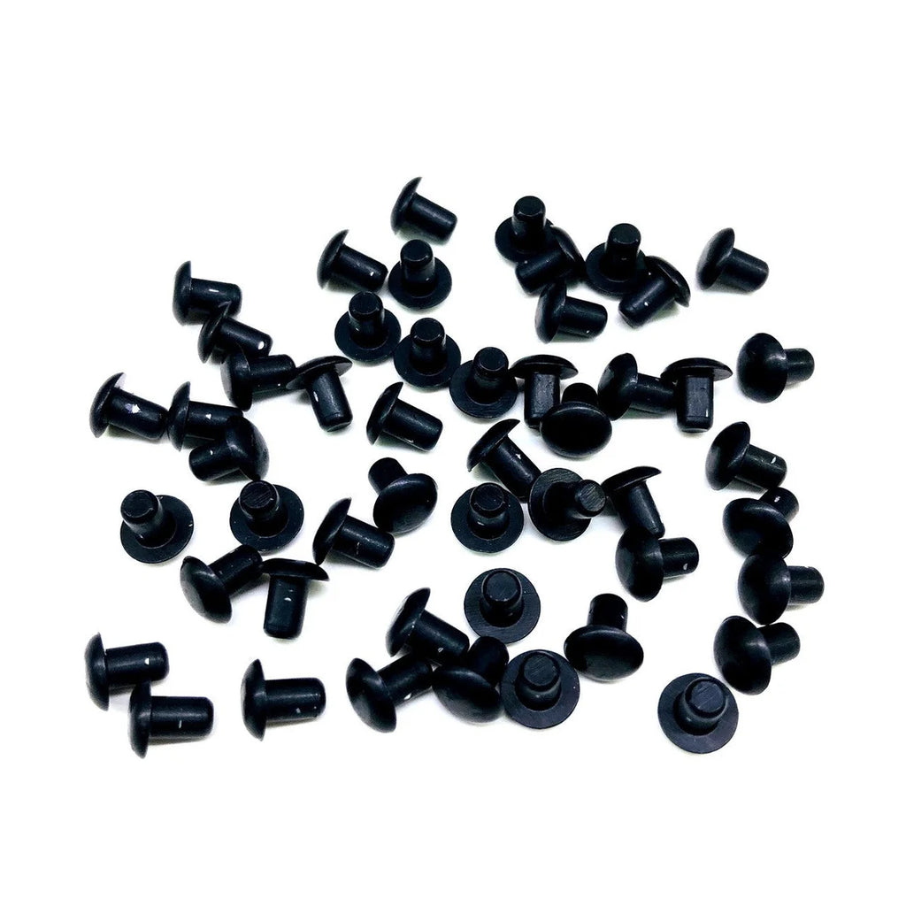 drag race solutions Smash Rivet - 1/8in Dia x .187 long 50pk Black 4500-050B