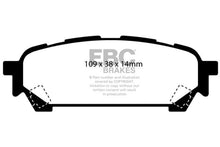 Load image into Gallery viewer, EBC EBC 04-06 Saab 9-2X 2.0 Turbo Yellowstuff Rear Brake Pads EBCDP41687R