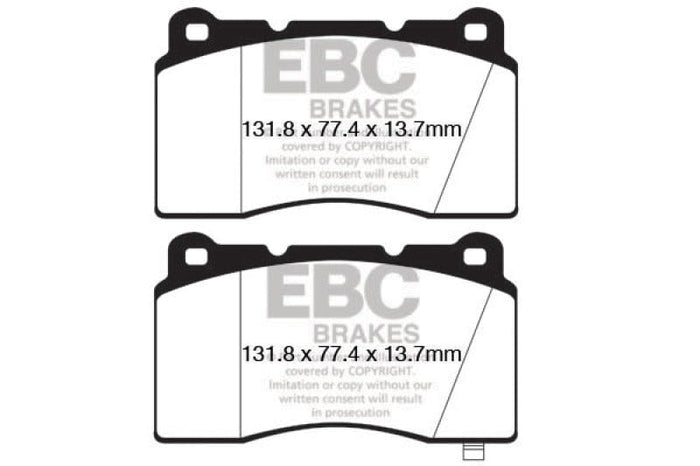 EBC EBC 09+ Hyundai Genesis Coupe 2.0 Turbo (Brembo) Bluestuff Front Brake Pads EBCDP52147NDX