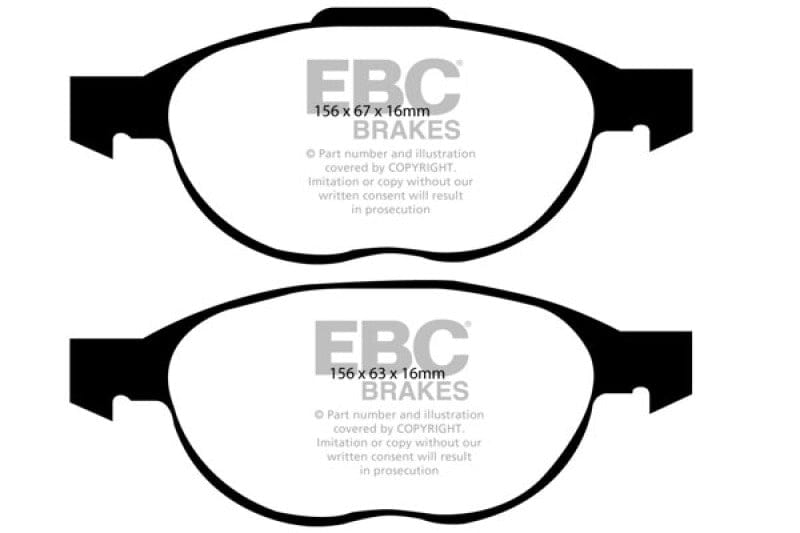 EBC EBC 12+ Ford C-Max 2.0 Hybrid Greenstuff Front Brake Pads EBCDP21524