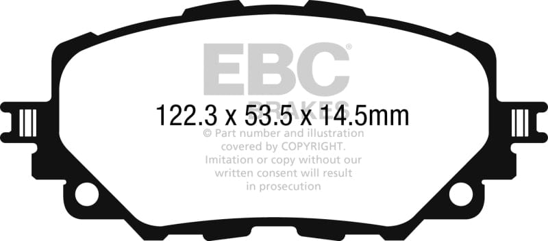 EBC EBC 15-17 Mazda Miata MX-5 Yellowstuff Front Brake Pads EBCDP42263R