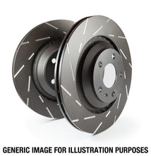 Load image into Gallery viewer, EBC EBC 15-18 Subaru WRX USR Blackdash Sport Slotted Rear Rotors EBCUSR7777