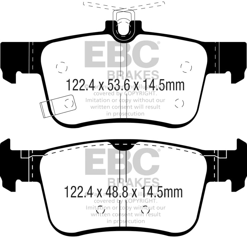 EBC EBC 16-18 Honda Civic Yellowstuff Rear Brake Pads EBCDP42301R