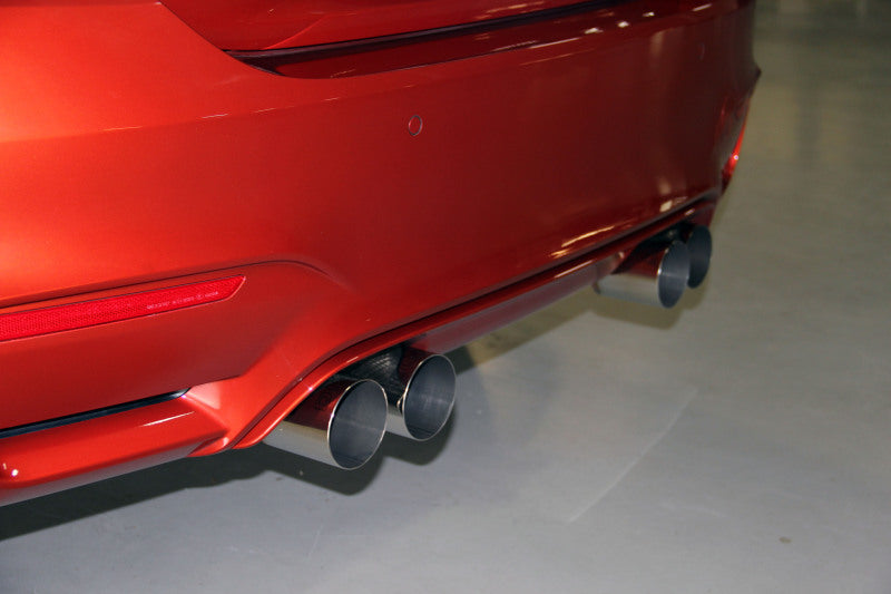 Dinan Free Flow Axleback Exhaust System - Black Tips fits 2015-2018 BMW M3 / 2015-2020 BMW M4
