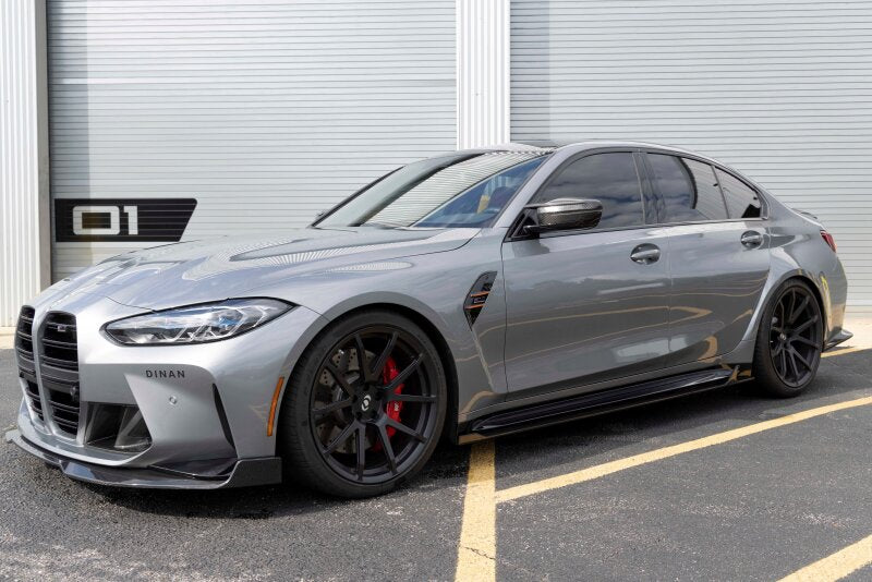 Dinan Carbon Fiber Side Skirts - Set fits BMW M3 / 2021-2026 BMW M3 / 2022-2026 BMW M3 Competition xDrive