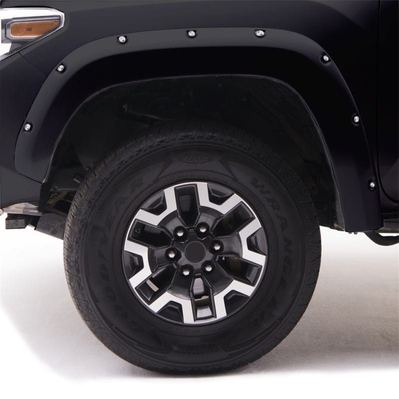 EGR EGR 16+ Toyota Tacoma w/Mudflap Bolt-On Look Color Match Fender Flares - Set - Black EGR795084-202