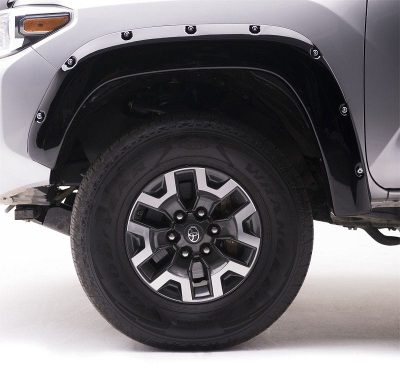 EGR EGR 16+ Toyota Tacoma w/Mudflap Bolt-On Look Color Match Fender Flares - Set - Black EGR795084-202