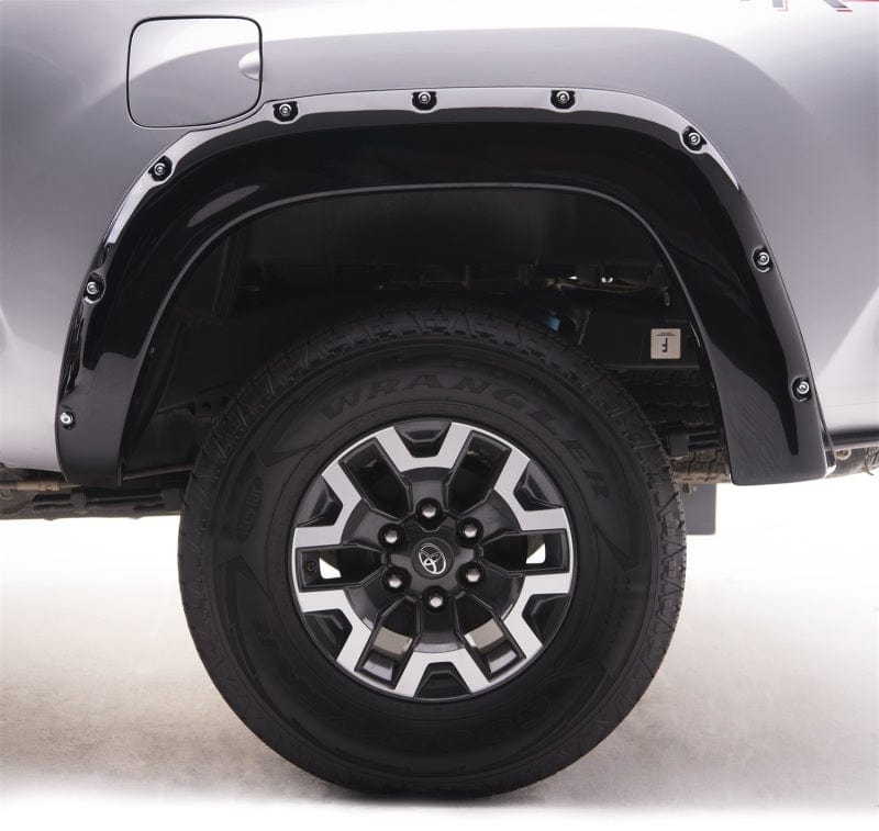 EGR EGR 16+ Toyota Tacoma w/Mudflap Bolt-On Look Color Match Fender Flares - Set - Black EGR795084-202