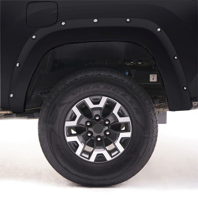 EGR EGR 16+ Toyota Tacoma w/Mudflap Bolt-On Look Color Match Fender Flares - Set - Black EGR795084-202