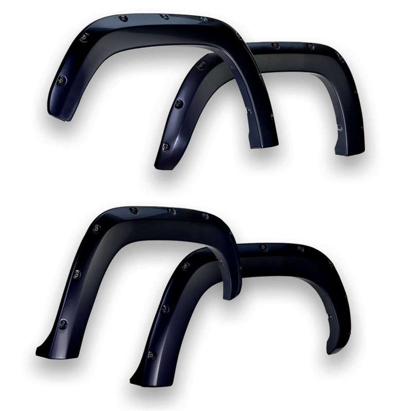 EGR EGR 16+ Toyota Tacoma w/Mudflap Bolt-On Look Color Match Fender Flares - Set - Black EGR795084-202
