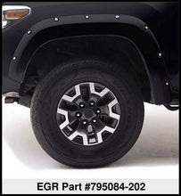 Load image into Gallery viewer, EGR EGR 16+ Toyota Tacoma w/Mudflap Bolt-On Look Color Match Fender Flares - Set - Black EGR795084-202